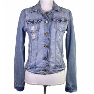 RALPH Lauren Polo Jeans Co Distressed Denim Jacket